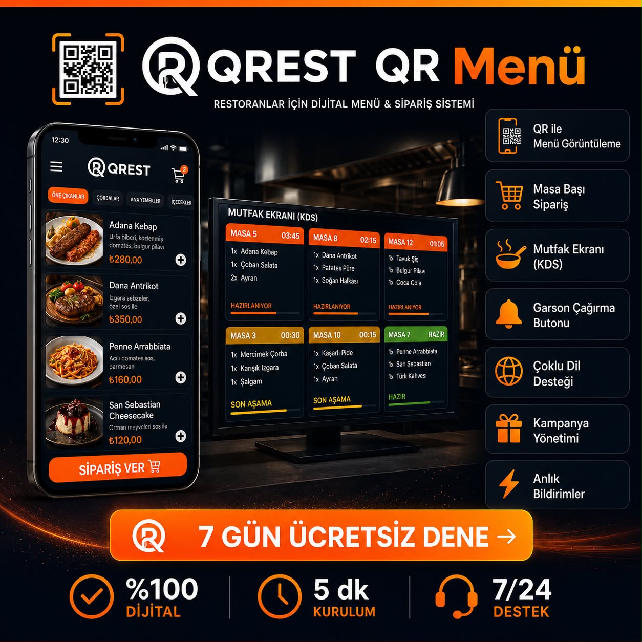 QR Menü Sistemi