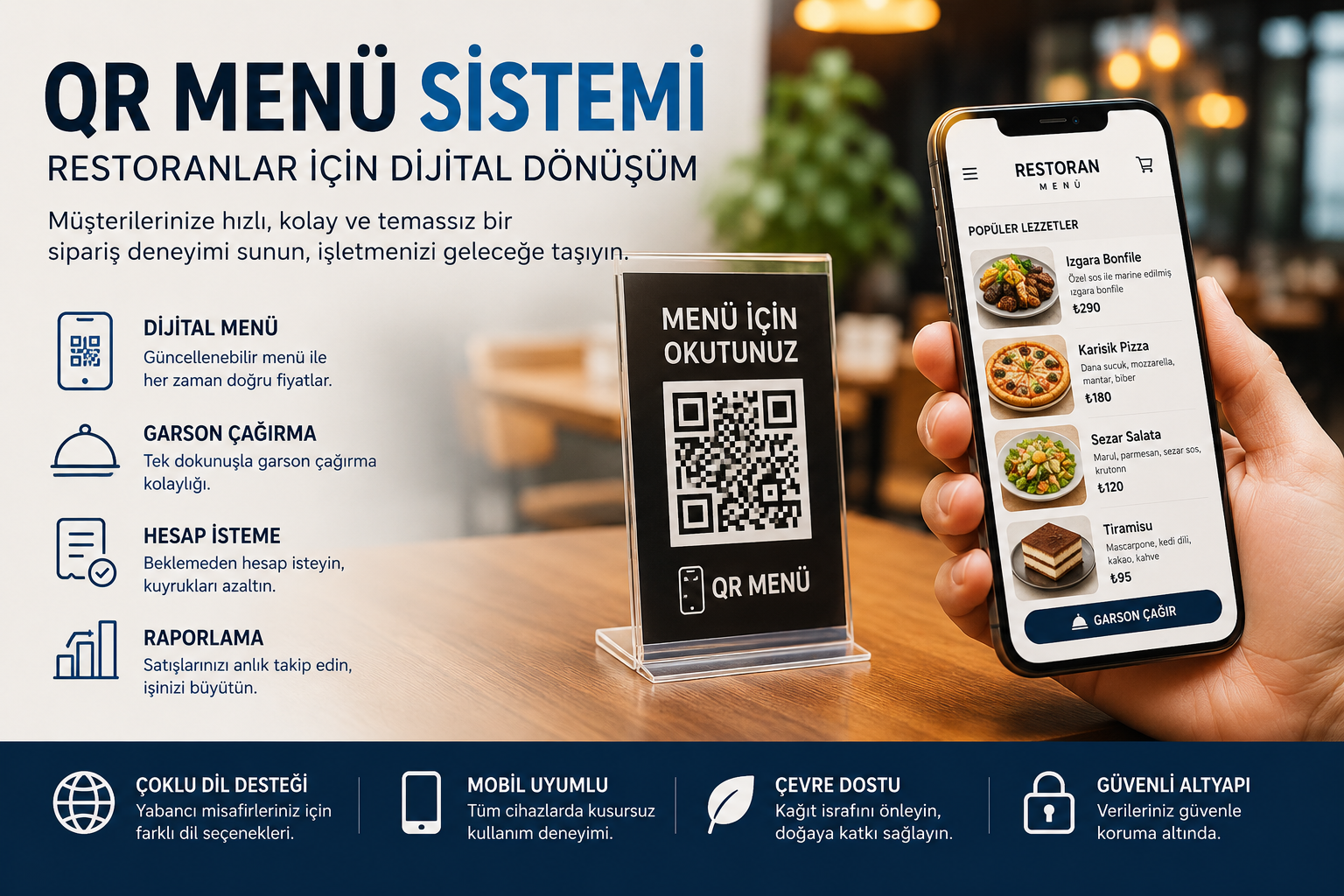QR Menü Sistemi Nedir? Restoranlar İçin Dijital Dönüşümün Yeni Adresi