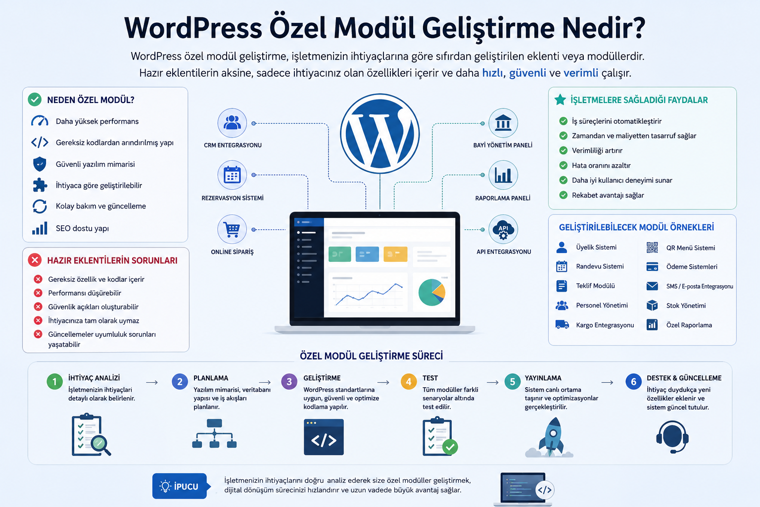 WordPress Özel Modül Geliştirme Nedir? İşletmeniz İçin Neden Gereklidir?